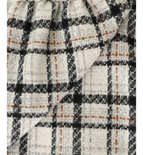  「フロントリボンチェックミニジャンスカ」|ジャンパースカート|