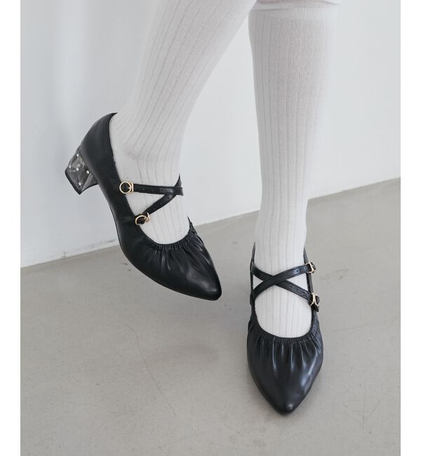  「2WAYリボンキラキラヒールパンプス」|パンプス|