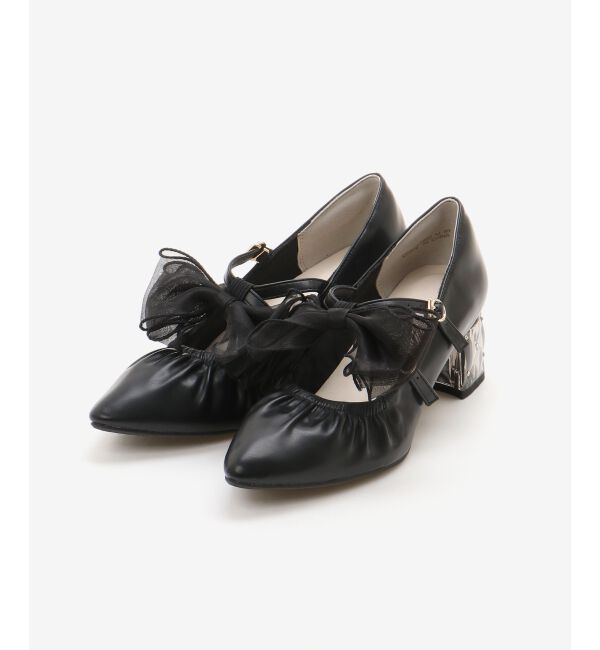 「2WAYリボンキラキラヒールパンプス」|パンプス|