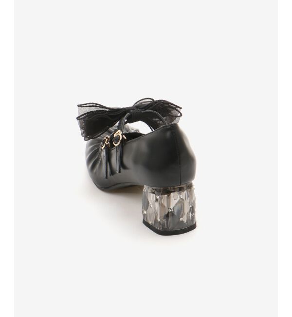  「2WAYリボンキラキラヒールパンプス」|パンプス|