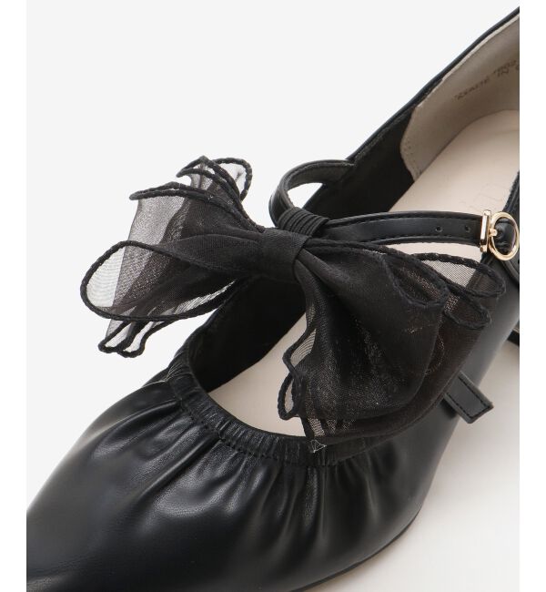  「2WAYリボンキラキラヒールパンプス」|パンプス|