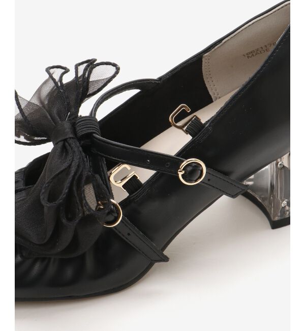  「2WAYリボンキラキラヒールパンプス」|パンプス|