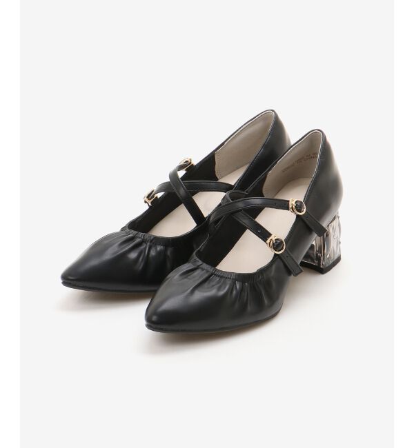  「2WAYリボンキラキラヒールパンプス」|パンプス|