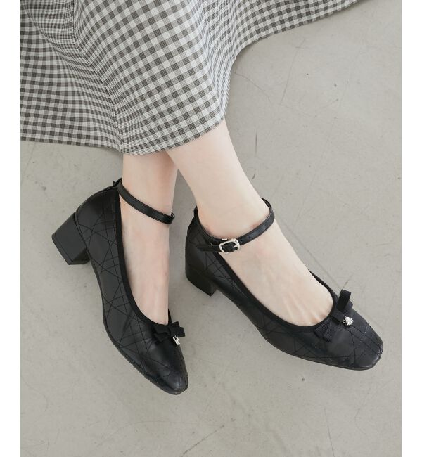  「キルティングリボンパンプス」|パンプス|