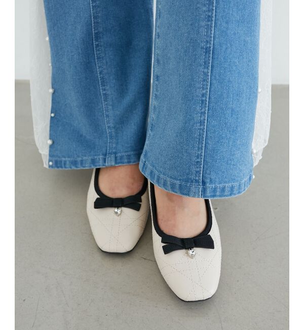  「キルティングリボンパンプス」|パンプス|