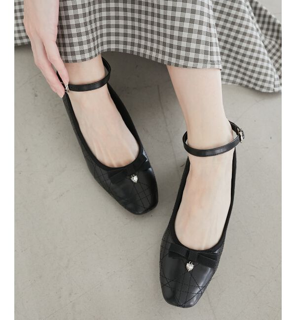  「キルティングリボンパンプス」|パンプス|