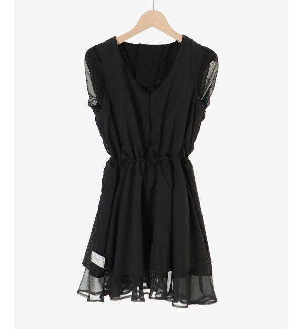  「エアリーラッフルフリルミニワンピース」|ワンピース|