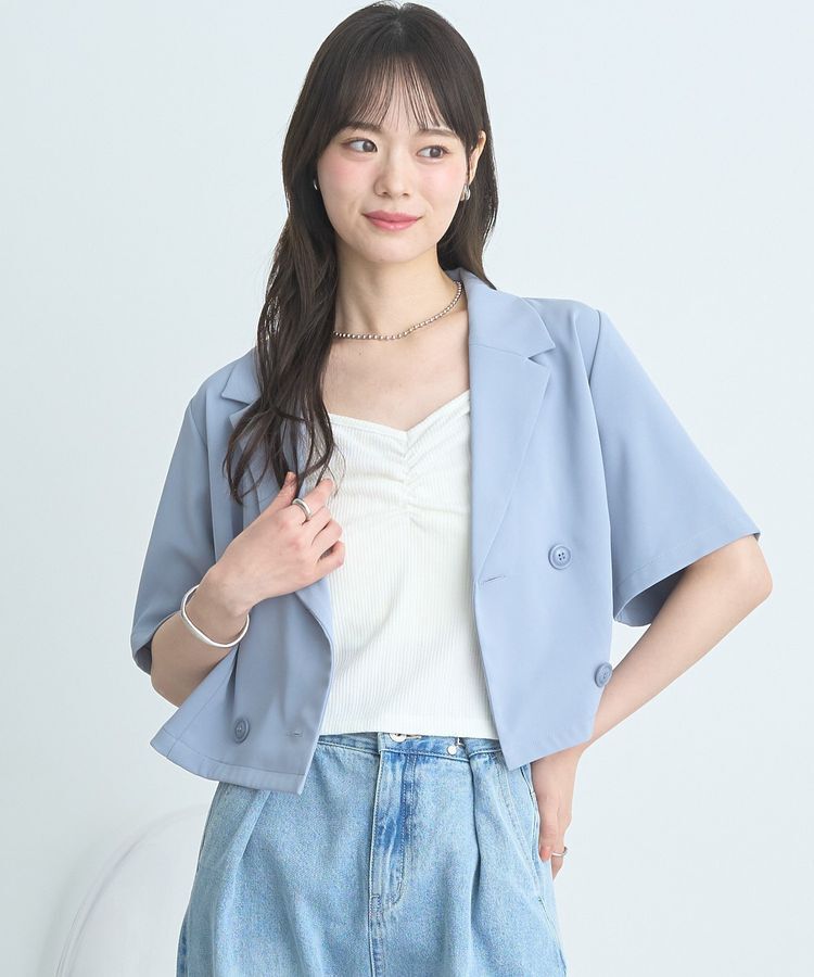 earth music&ecology「ショートテーラードジャケット」|テーラードジャケット|