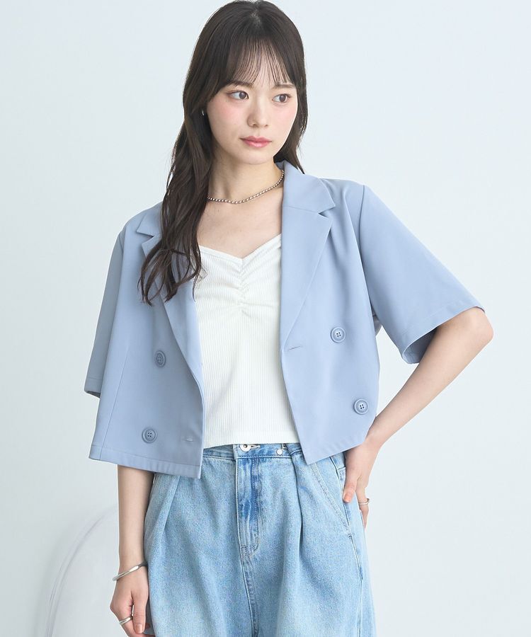 earth music&ecology「ショートテーラードジャケット」|テーラードジャケット|