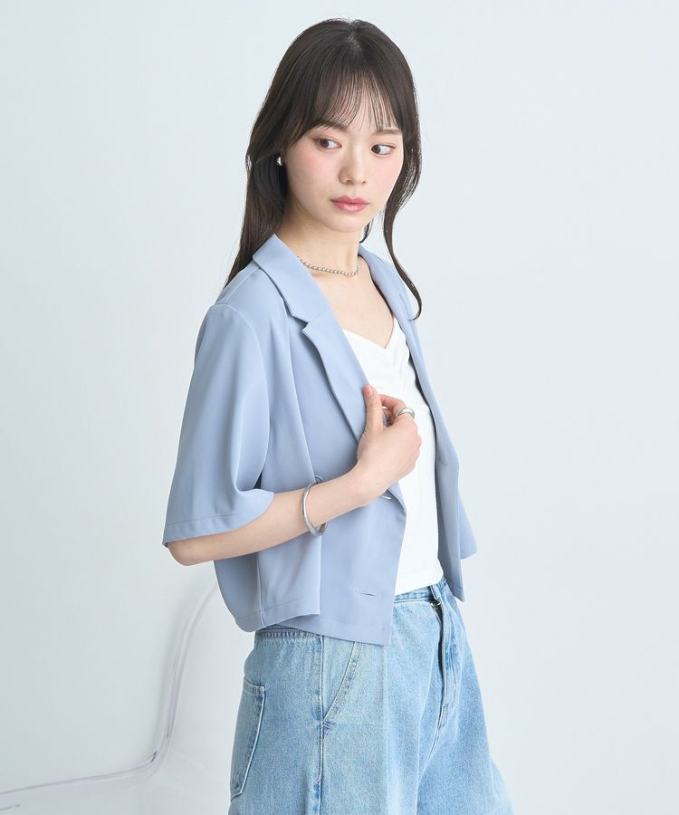 earth music&ecology「ショートテーラードジャケット」|テーラードジャケット|