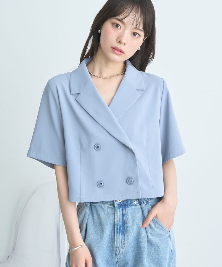 earth music&ecology「ショートテーラードジャケット」|テーラードジャケット|