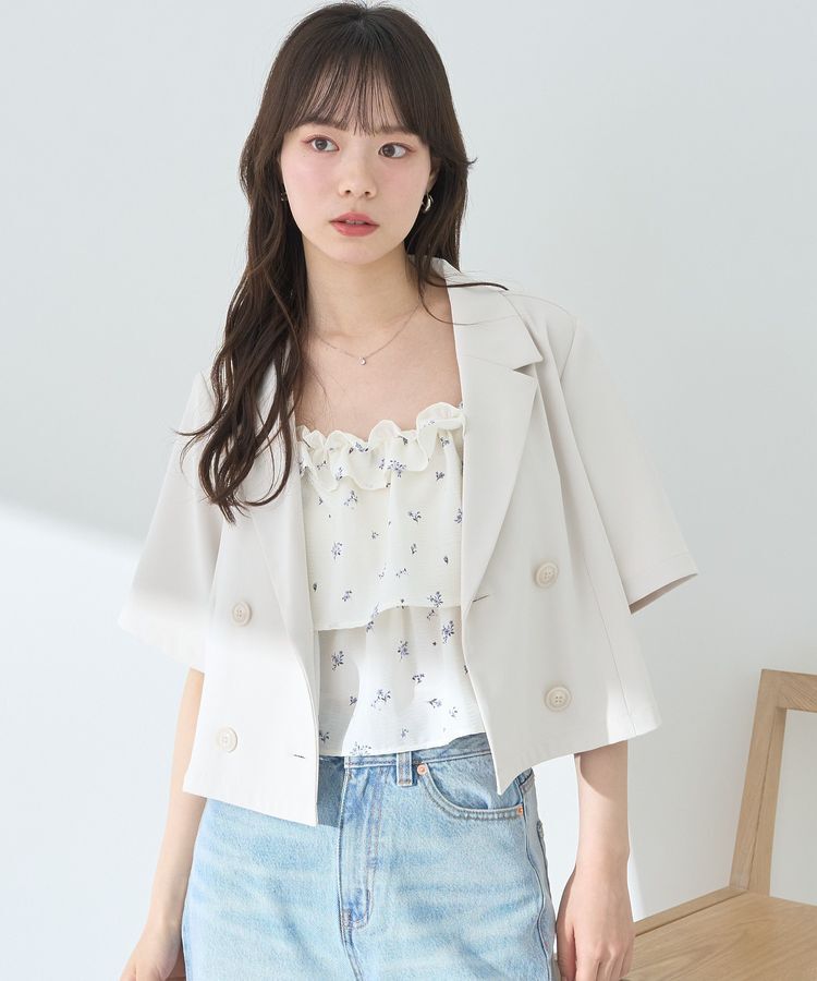 earth music&ecology「ショートテーラードジャケット」|テーラードジャケット|