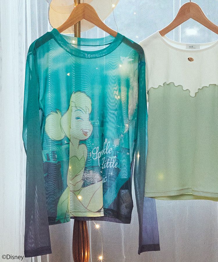 earth music&ecology「Tinker Bell/グラフィックシアープルオーバー」|Tシャツ・カットソー|