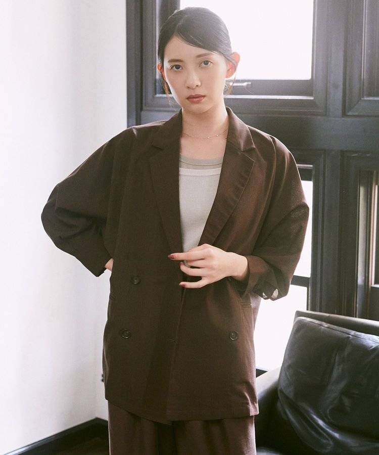 earth music&ecology「シアードルマンジャケット」|テーラードジャケット|