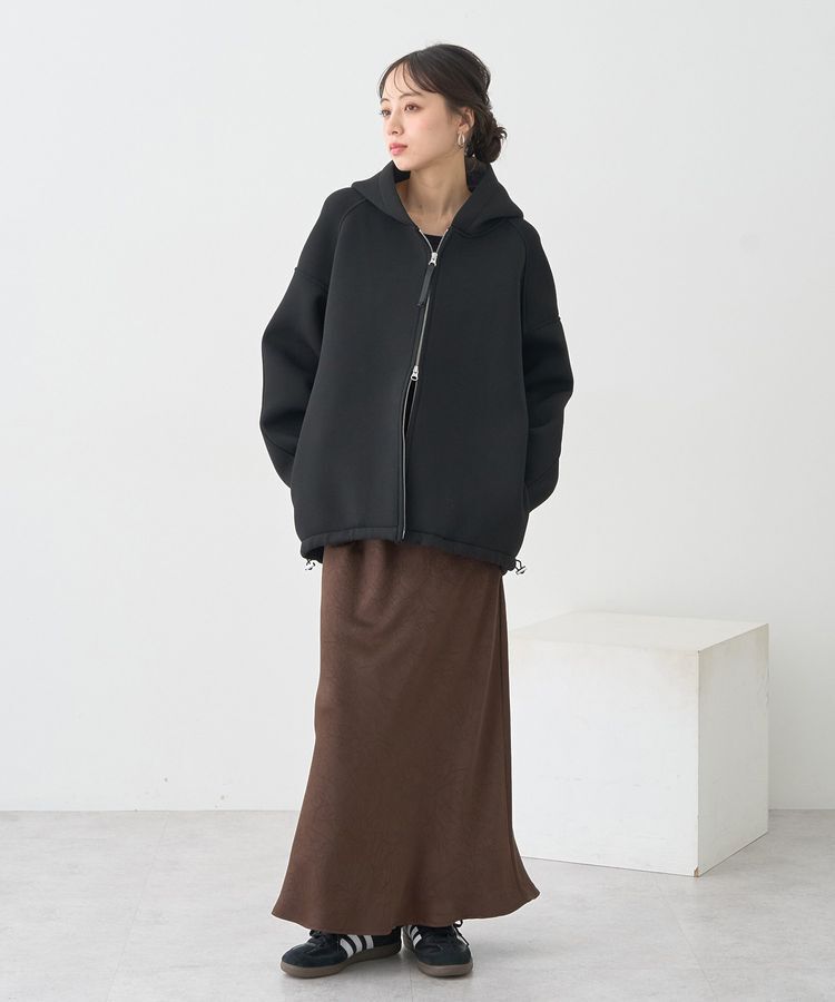 earth music&ecology「ダンボールニットフーディーブルゾン」|ブルゾン・スタジャン|