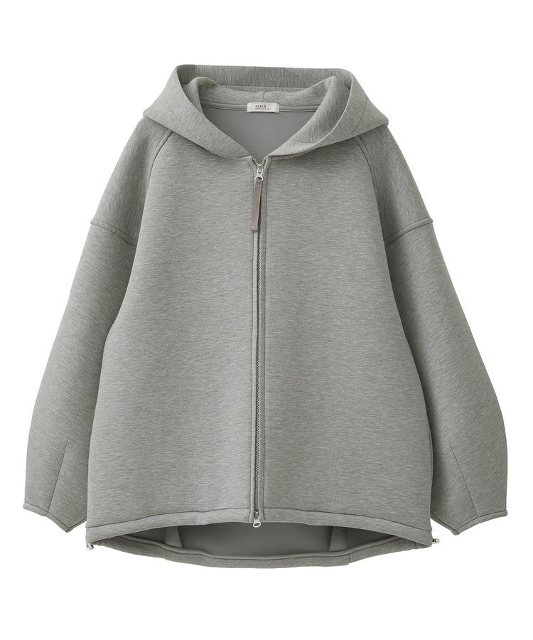 earth music&ecology「ダンボールニットフーディーブルゾン」|ブルゾン・スタジャン|