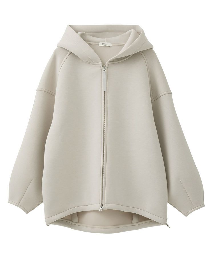 earth music&ecology「ダンボールニットフーディーブルゾン」|ブルゾン・スタジャン|