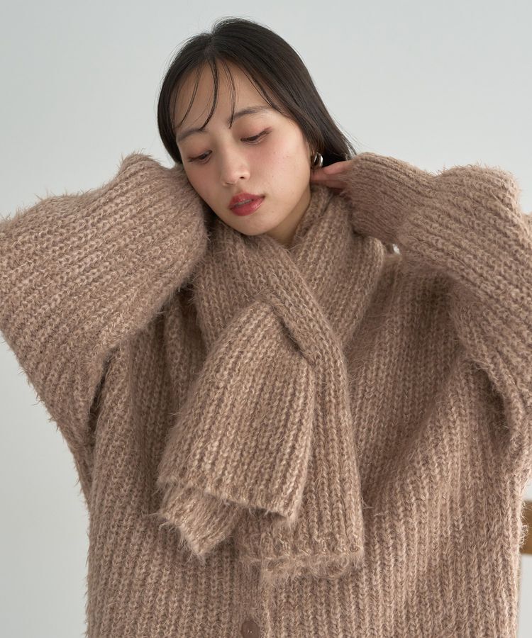 earth music&ecology「カラーミックスシャギーマフラー」|マフラー|