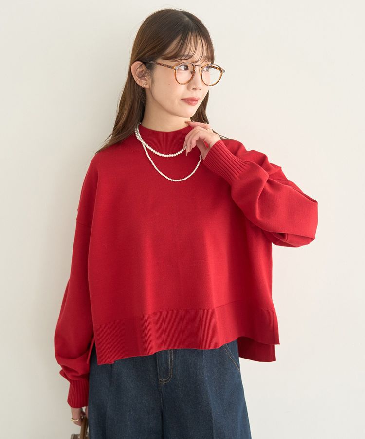 earth music&ecology「選べる丈ハイネックニット」|ニット・セーター|