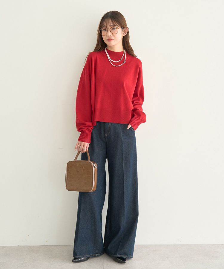 earth music&ecology「選べる丈ハイネックニット」|ニット・セーター|