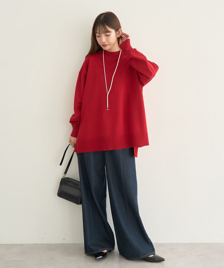 earth music&ecology「選べる丈ハイネックニット」|ニット・セーター|