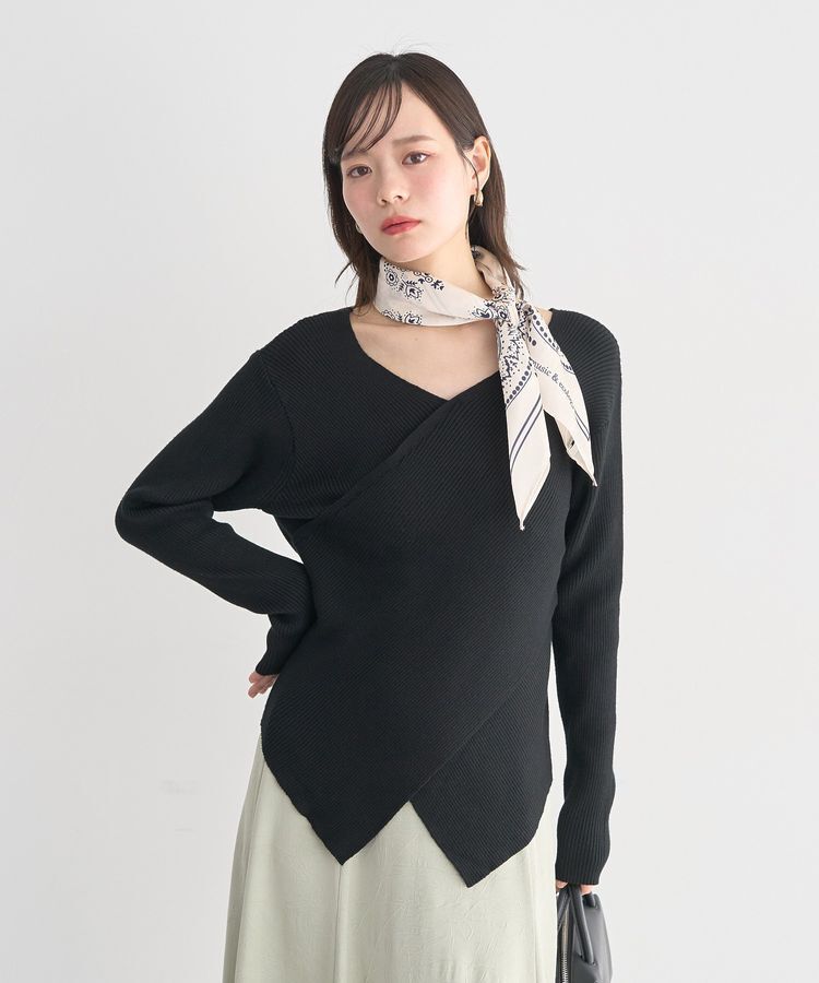 earth music&ecology「ボタニカル柄スカーフ(70&times;70)」|バンダナ・スカーフ|