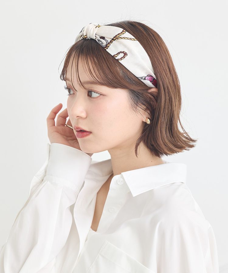 earth music&ecology「スカーフ柄カチューシャ」|その他|