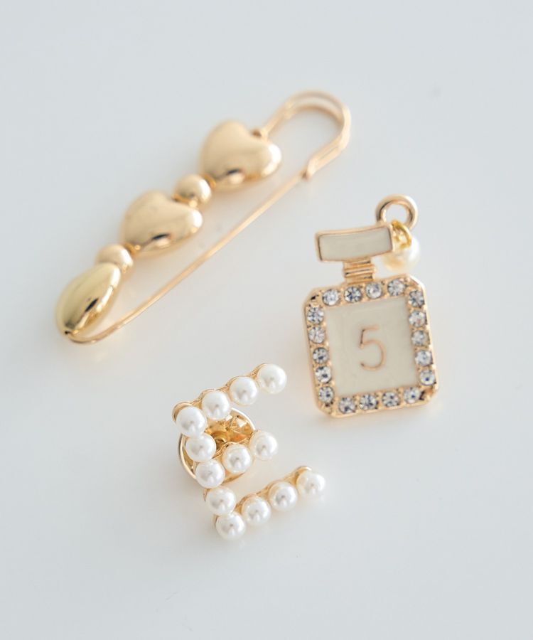 earth music&ecology「ハングアウトブローチセット」|その他|Gold