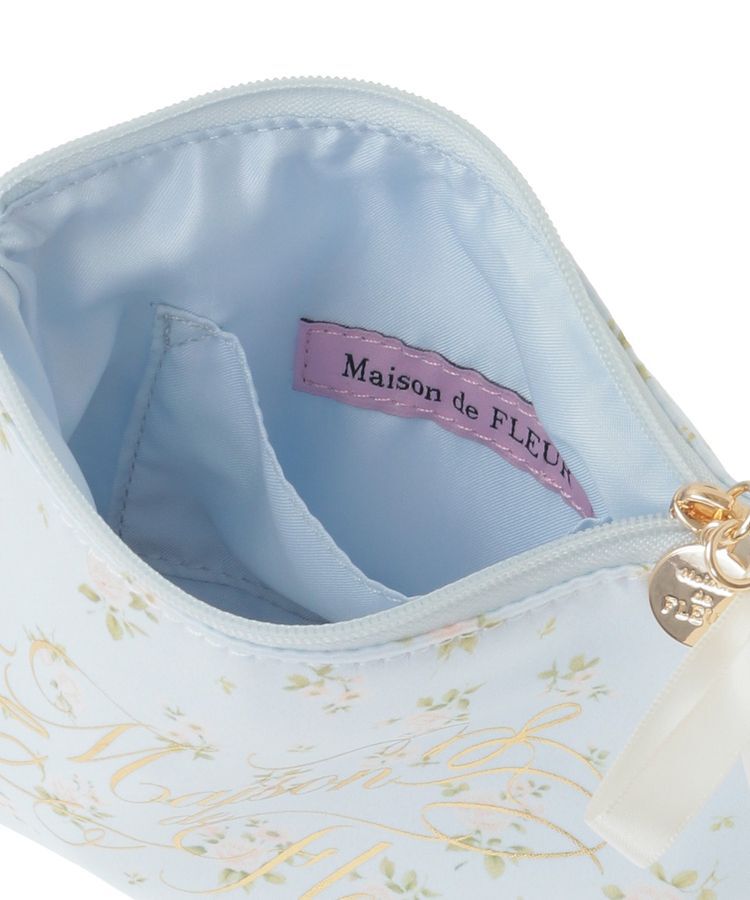 Maison de FLEUR「ローズプリントティッシュケース」|ポーチ|