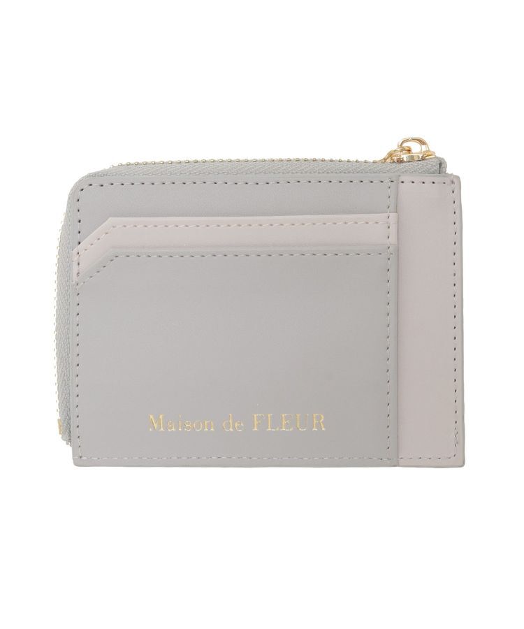 Maison de FLEUR「配色ビジューフラグメントケース」|財布|