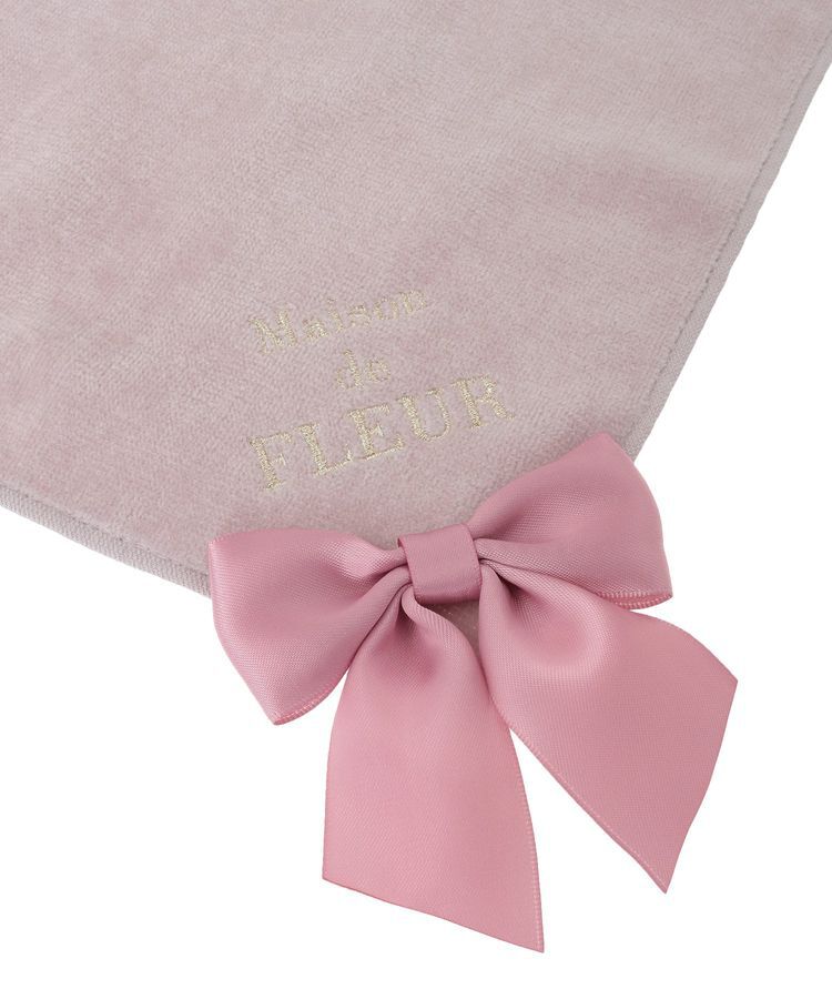Maison de FLEUR「ビッグリボンタオルハンカチ」|ハンカチ|