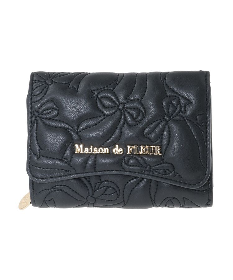 Maison de FLEUR「リボンキルティングウォレット」|財布|