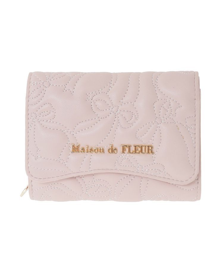 Maison de FLEUR「リボンキルティングウォレット」|財布|
