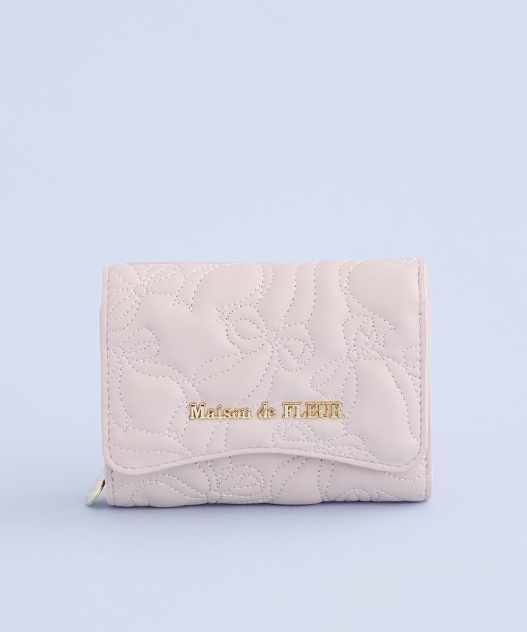 Maison de FLEUR「リボンキルティングウォレット」|財布|
