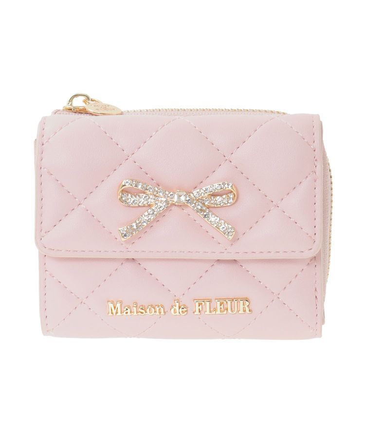 Maison de FLEUR「リボンビジューウォレット」|財布|