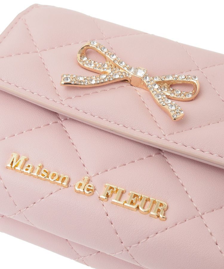 Maison de FLEUR「リボンビジューウォレット」|財布|