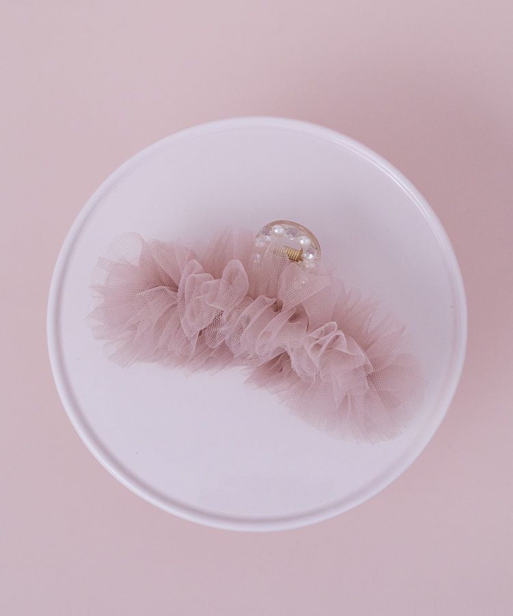 Maison de FLEUR「チュールビジューバンスクリップ」|その他|ピンク