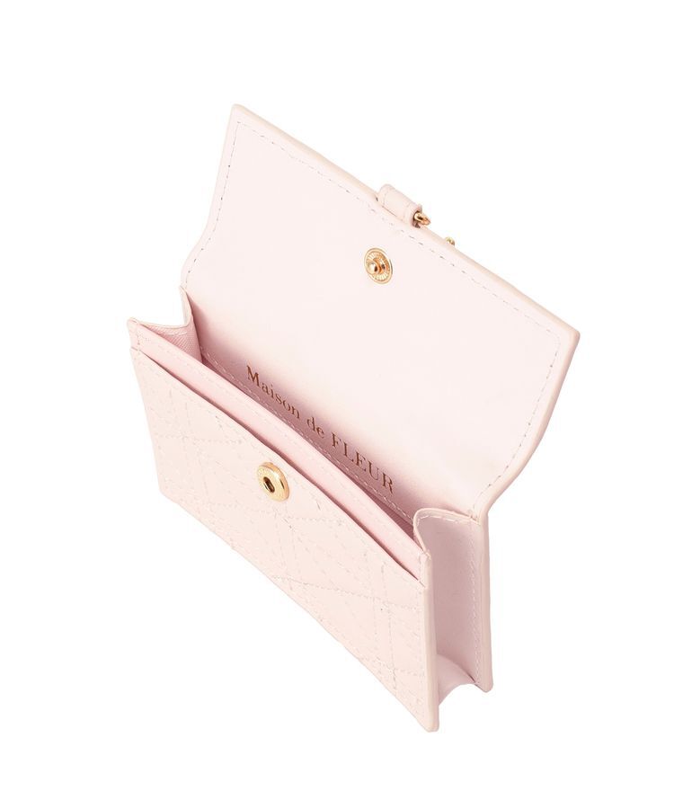 Maison de FLEUR「キルティングカードケース」|財布|