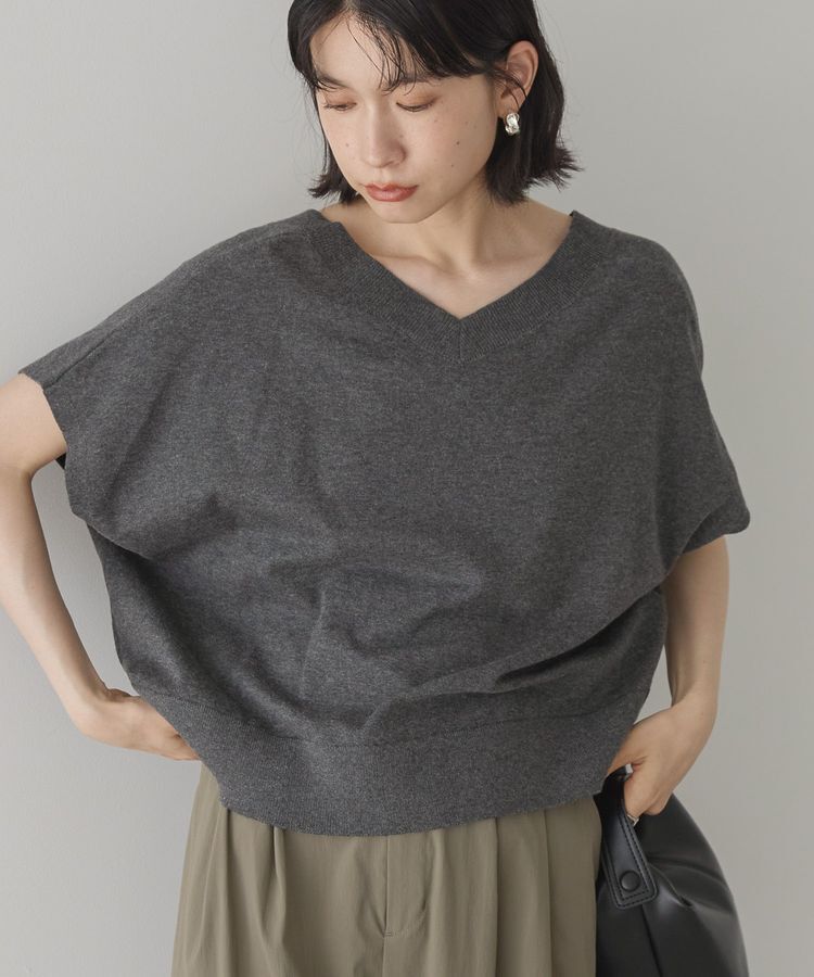 AMERICAN HOLIC「【前後2WAY】Vネックニットベスト」|ベスト・ジレ|