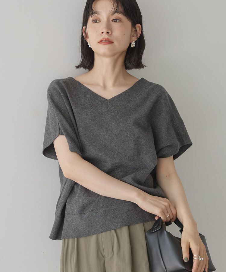 AMERICAN HOLIC「【前後2WAY】Vネックニットベスト」|ベスト・ジレ|