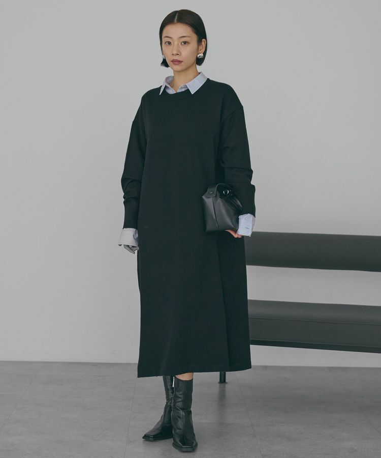 AMERICAN HOLIC「バイパチボックスニットワンピース＜静電気軽減＞」|ワンピース|