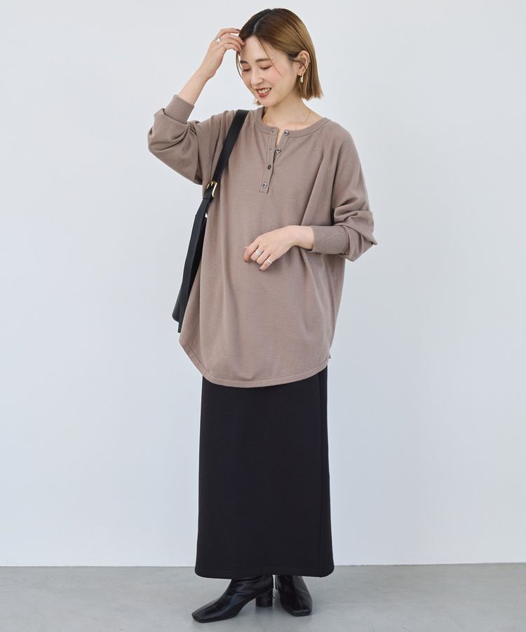 AMERICAN HOLIC「バイパチ2WAYヘンリーネックニットプルオーバー＜静電気軽減＞」|ニット・セーター|