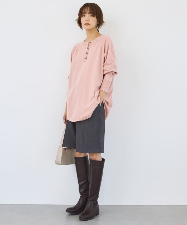 AMERICAN HOLIC「バイパチ2WAYヘンリーネックニットプルオーバー＜静電気軽減＞」|ニット・セーター|