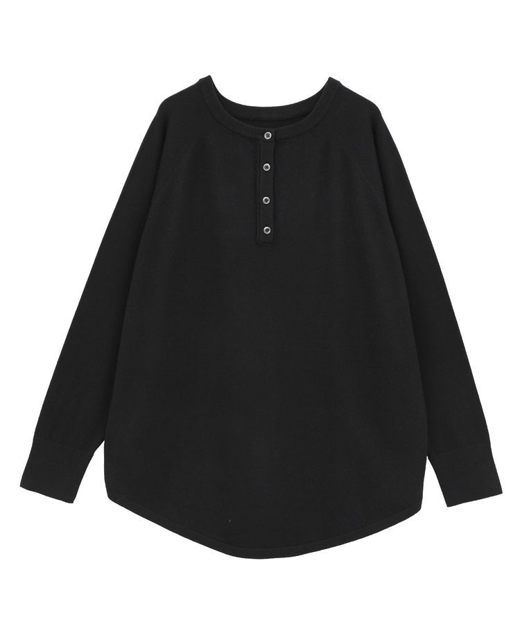 AMERICAN HOLIC「バイパチ2WAYヘンリーネックニットプルオーバー＜静電気軽減＞」|ニット・セーター|