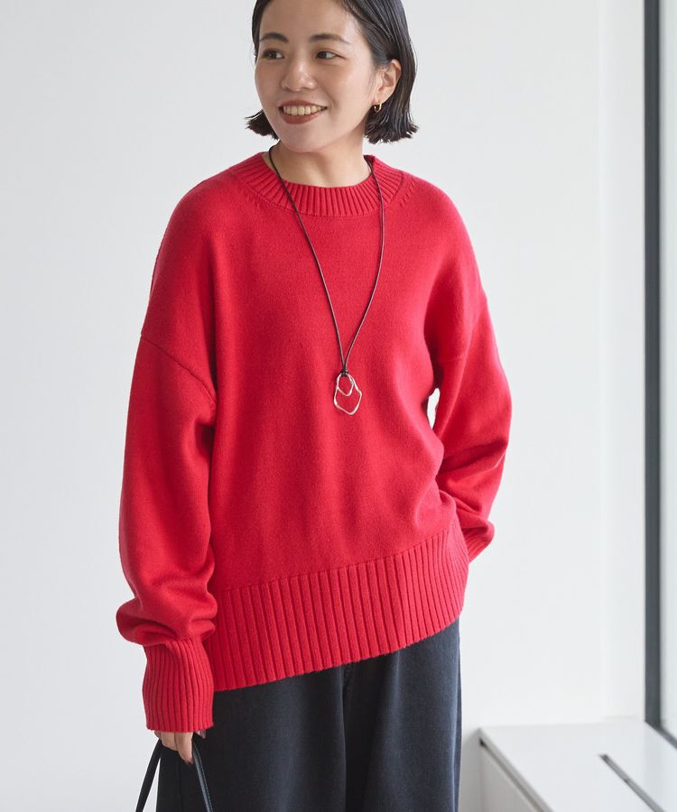 AMERICAN HOLIC「バイパチモックネックニットプルオーバー＜静電気軽減＞」|ニット・セーター|