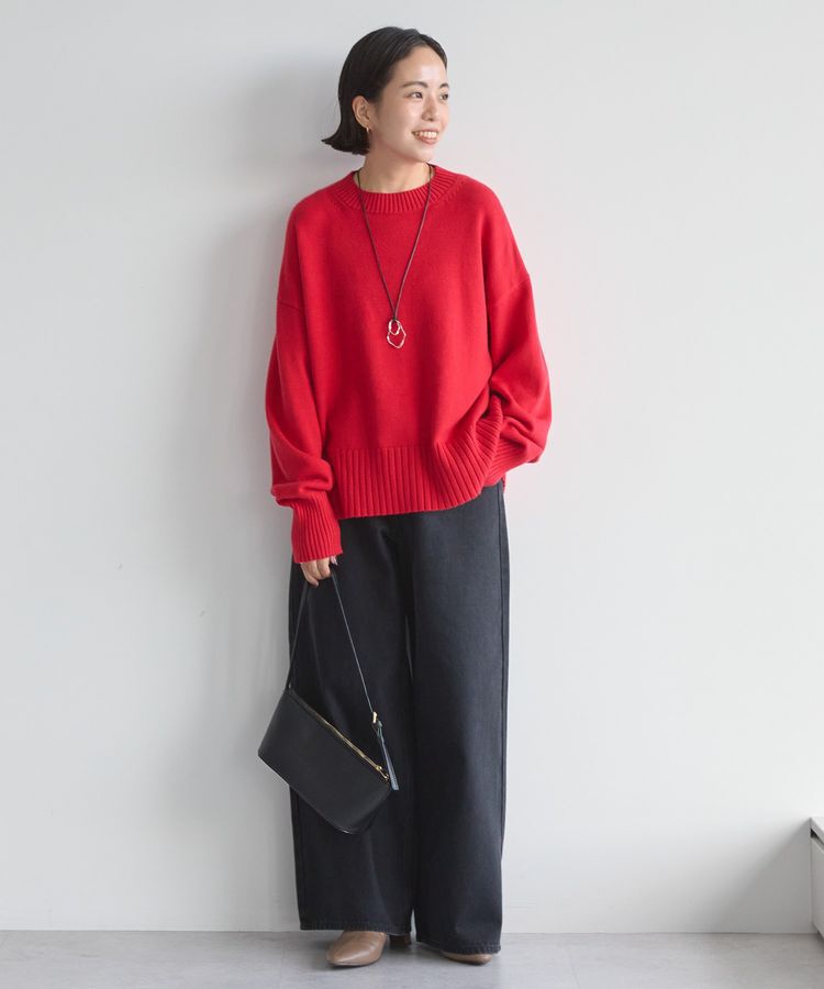 AMERICAN HOLIC「バイパチモックネックニットプルオーバー＜静電気軽減＞」|ニット・セーター|