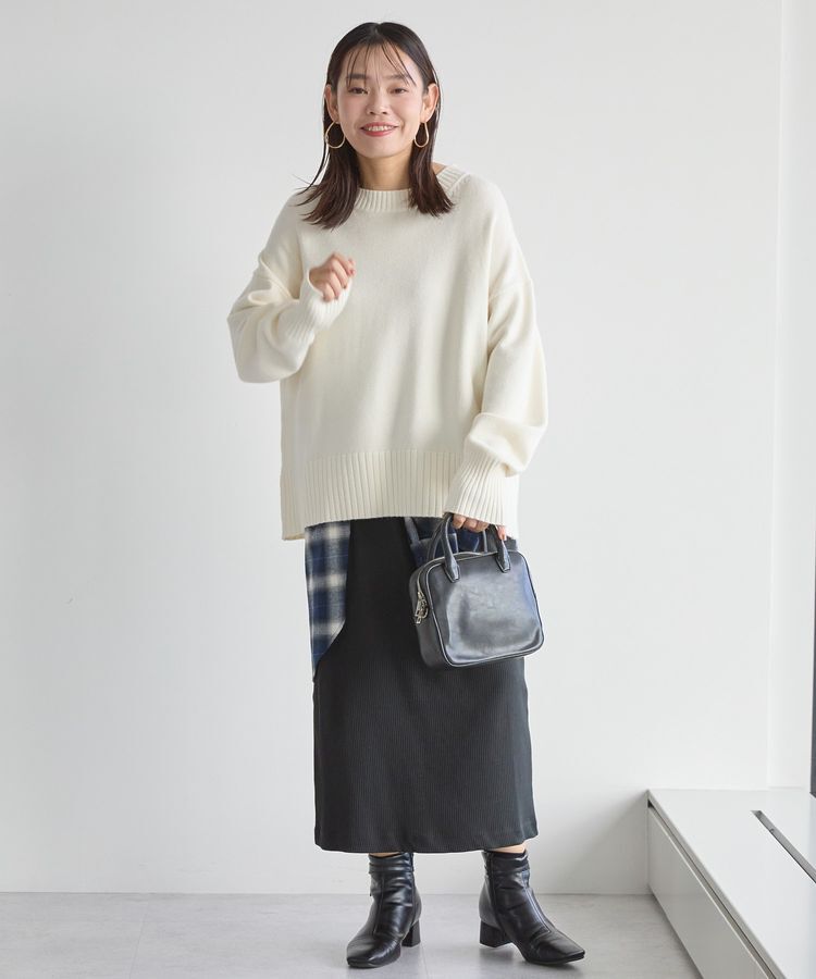 AMERICAN HOLIC「バイパチモックネックニットプルオーバー＜静電気軽減＞」|ニット・セーター|