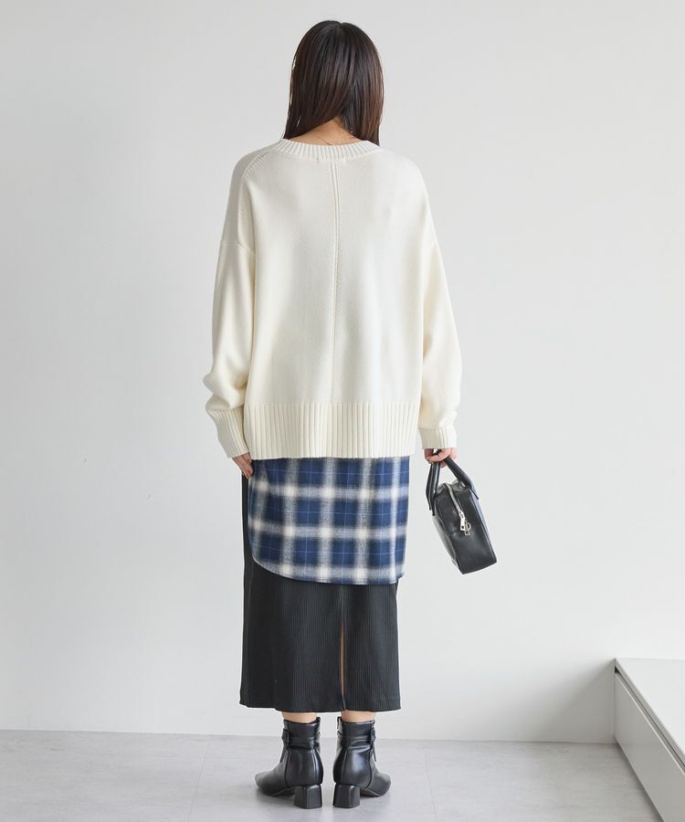 AMERICAN HOLIC「バイパチモックネックニットプルオーバー＜静電気軽減＞」|ニット・セーター|