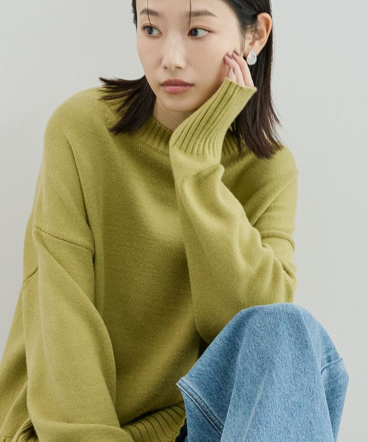 AMERICAN HOLIC「バイパチモックネックニットプルオーバー＜静電気軽減＞」|ニット・セーター|