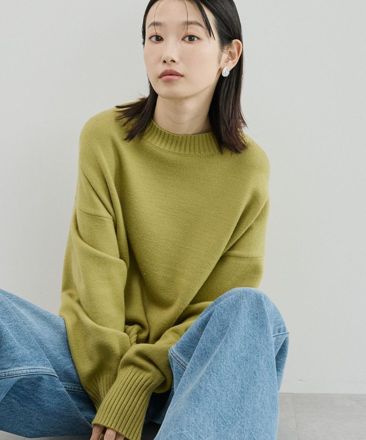 AMERICAN HOLIC「バイパチモックネックニットプルオーバー＜静電気軽減＞」|ニット・セーター|